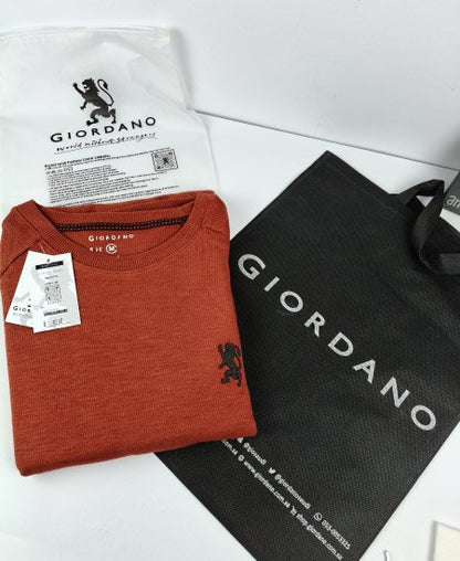 Giordano Red Oxide Sweatshirt 3D Logo
