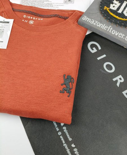 Giordano Red Oxide Sweatshirt 3D Logo
