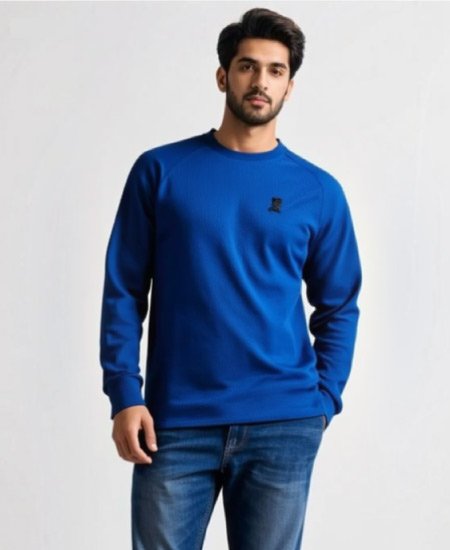 Giordano Royal Blue Sweatshirt 3D Logo