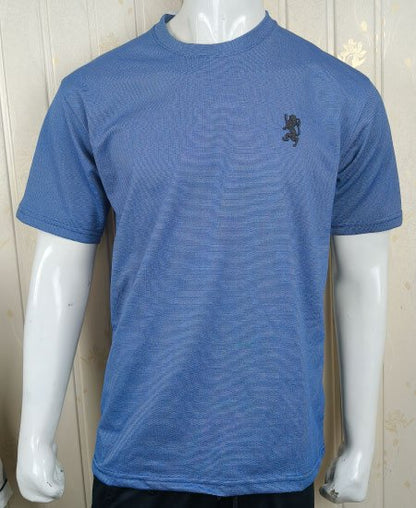 Giordano T-Shirts Blue jacquard