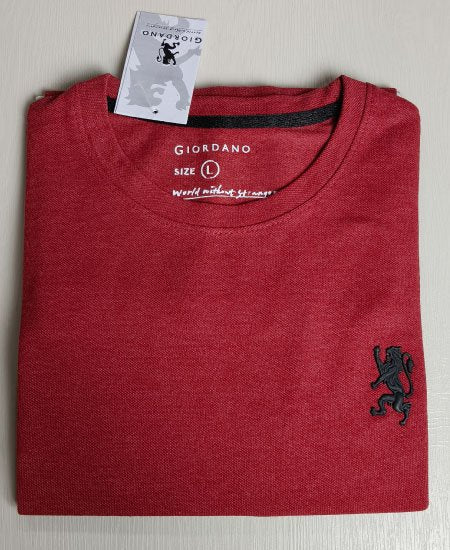 Giordano T-Shirts Brick Red