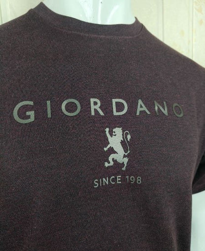 Giordano T-Shirts Deep Burgundy