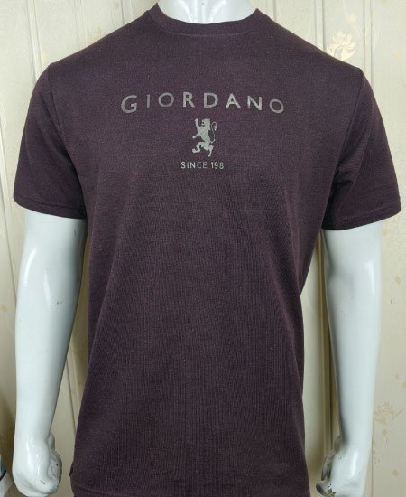 Giordano T-Shirts Deep Burgundy