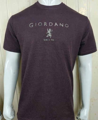 Giordano T-Shirts Deep Burgundy