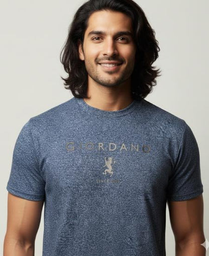Giordano T-Shirts Gray Night