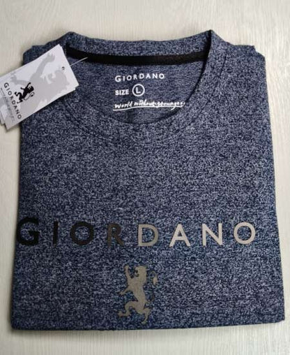 Giordano T-Shirts Gray Night