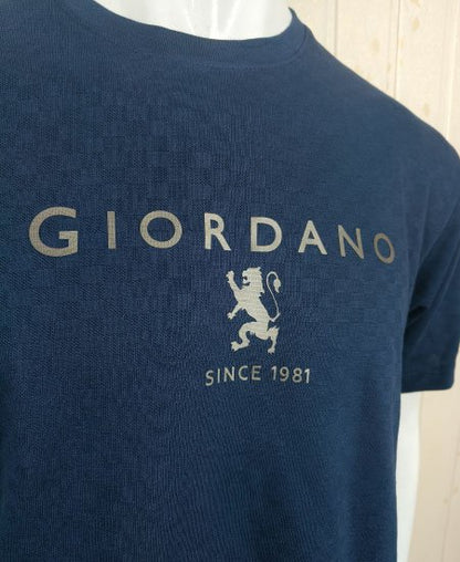 Giordano T-Shirts Self Royal Blue