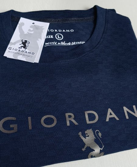 Giordano T-Shirts Self Royal Blue