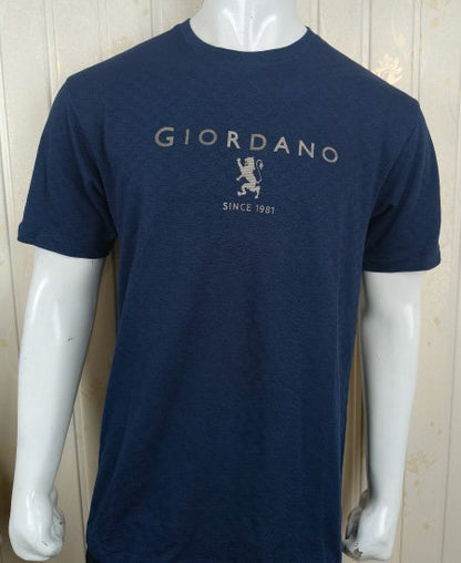 Giordano T-Shirts Self Royal Blue