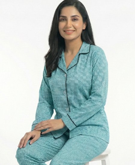 Green Dots Night Suit Zara Women's
