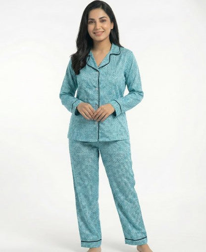 Green Dots Night Suit Zara Women's