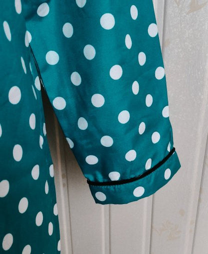 Green Polka Dots Night Suit Zara Women's