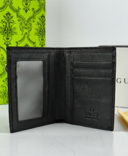 Gucci Leather Men's Wallet Black 8043