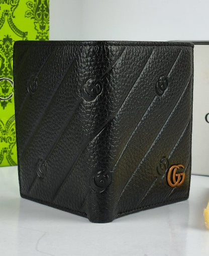Gucci Leather Men's Wallet Black 8043