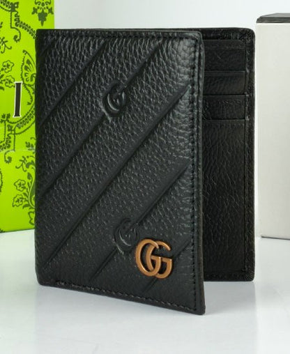 Gucci Leather Men's Wallet Black 8043