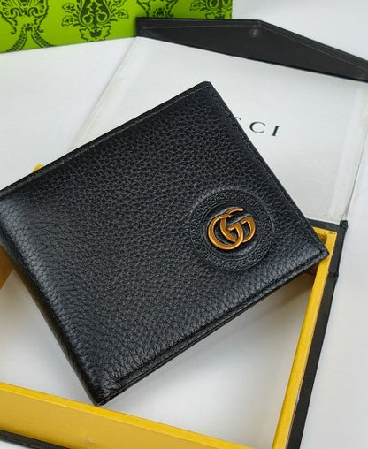 Gucci Leather Men's Wallet Black GG