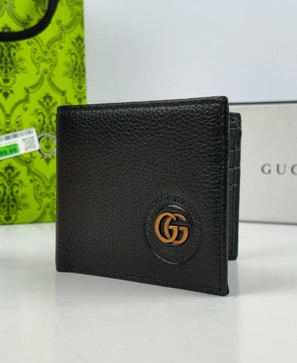 Gucci Leather Men's Wallet Black GG