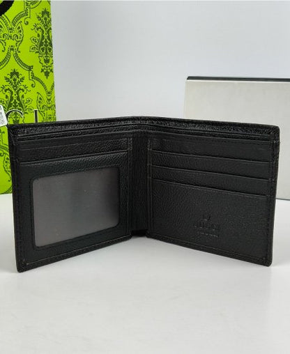Gucci Leather Men's Wallet Black GG