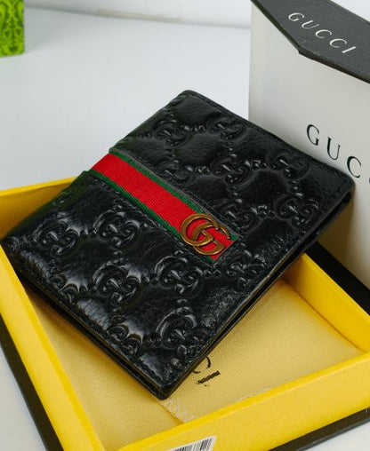 Gucci Leather Men's Wallet Black GG-936