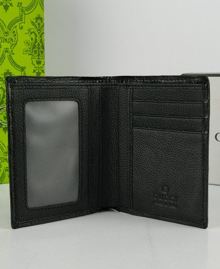 Gucci Leather Men's Wallet Black GG-936