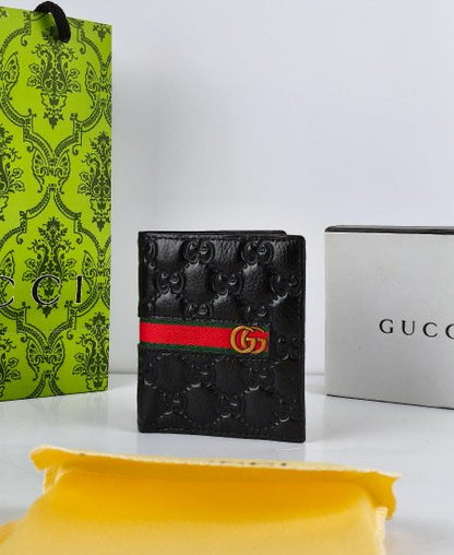 Gucci Leather Men's Wallet Black GG-936