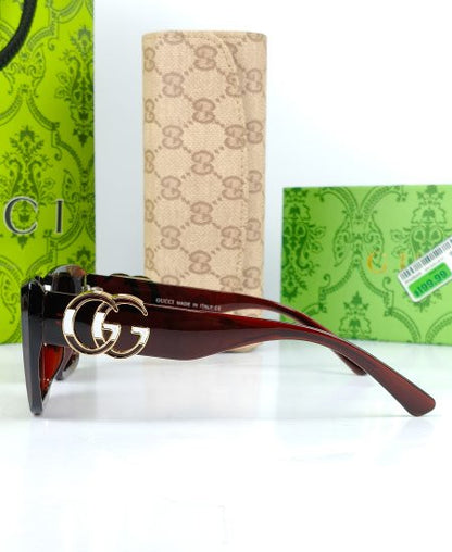 Gucci Sunglasses Oversize Brown GG09