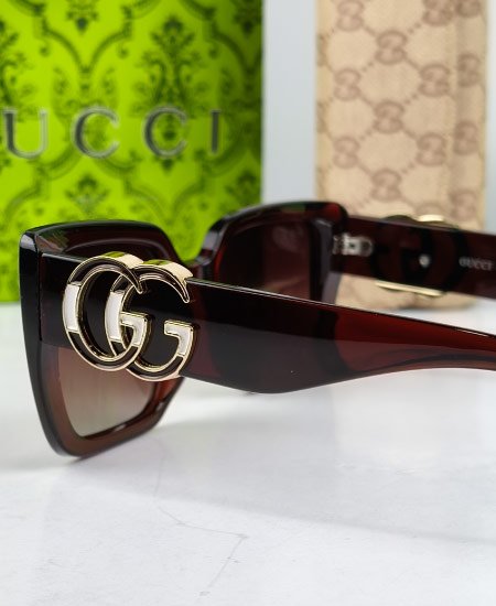 Gucci Sunglasses Oversize Brown GG09