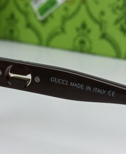 Gucci Women Coffee Sunglasses GG011