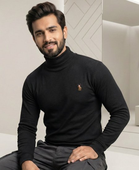 High Neck Black