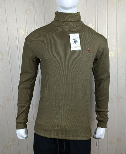 High Neck Olive Green