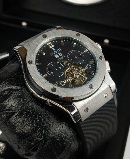Hublot Watch Black Fusion Skeleton Calander