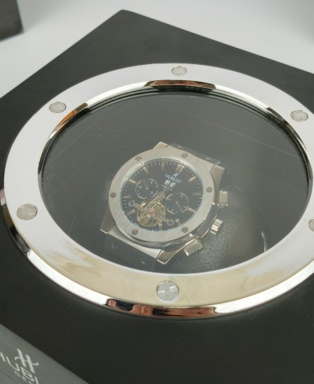 Hublot Watch Black Fusion Skeleton Calander
