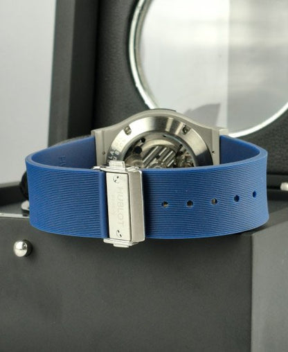 Hublot Watch Matte Fusion Skeleton Blue Strap