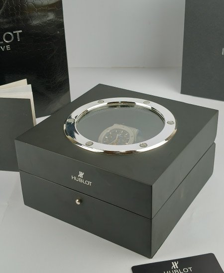 Hublot Watch Matte Fusion Skeleton Blue Strap