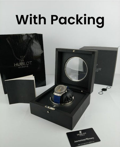 Hublot Watch Matte Fusion Skeleton Blue Strap