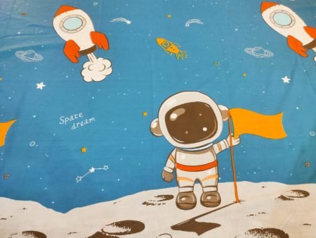 Kid's On Moon Bed Sheet