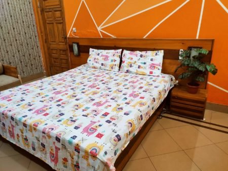Lama Cartoon Bed Sheet Set
