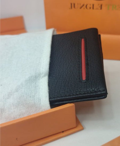 Jungle Tree Black Smart Soft Leather Wallet