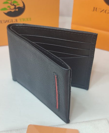 Jungle Tree Black Smart Soft Leather Wallet