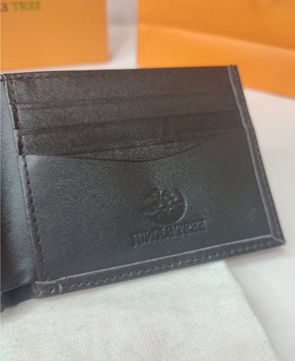 Jungle Tree Black Smart Soft Leather Wallet
