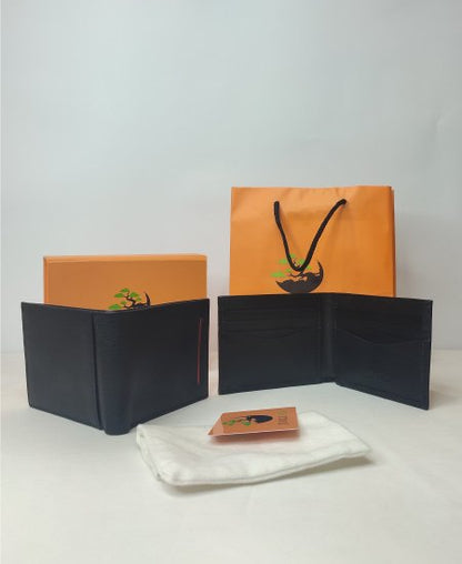 Jungle Tree Black Smart Soft Leather Wallet