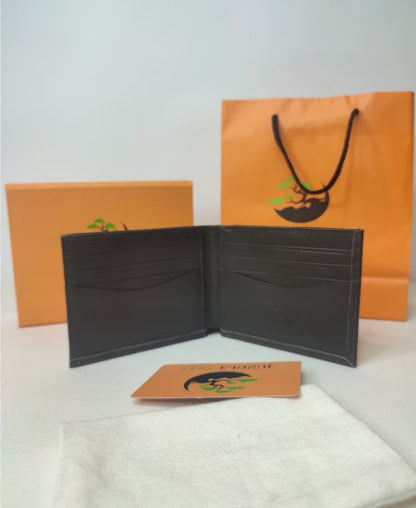 Jungle Tree Black Smart Soft Leather Wallet