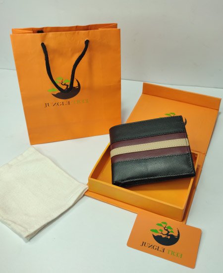Jungle Tree Leather Wallet 001