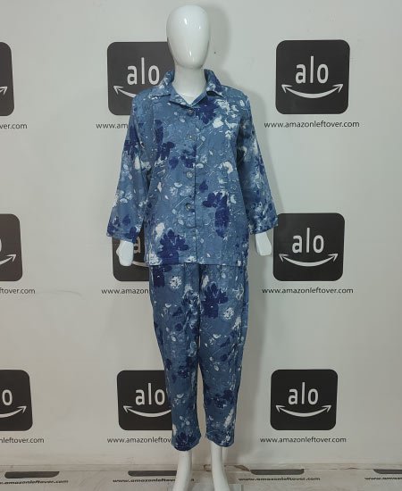 Jungle Tree Night Suit Aqua Flora