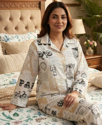 Jungle Tree Night Suit Paris