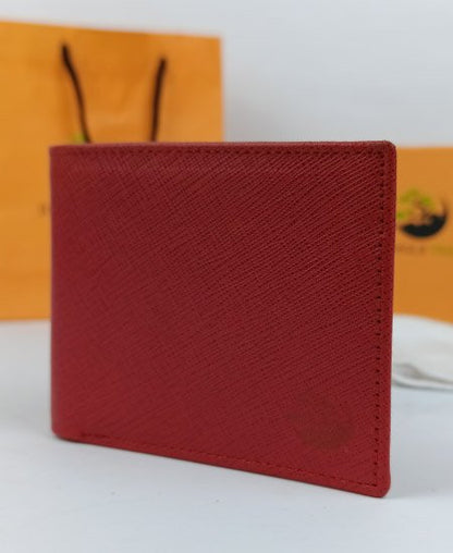 Jungle Tree Red Leather Wallet