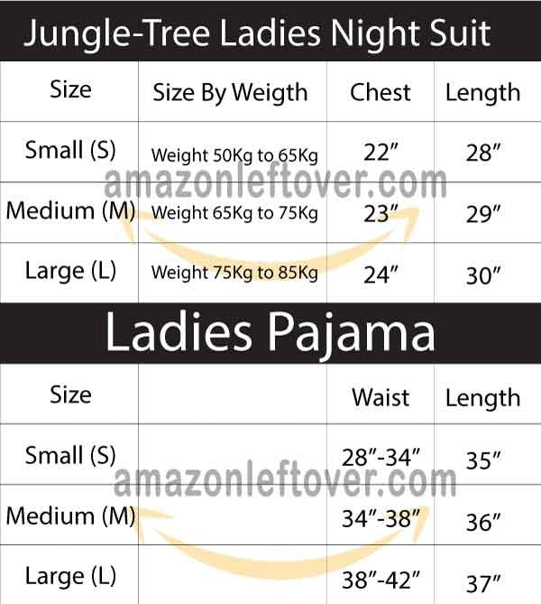 Jungle Tree Night Suit Aqua Flora