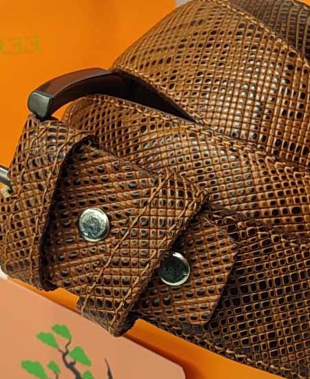 Jungle Tree Brown Cobra Leather Belts 009