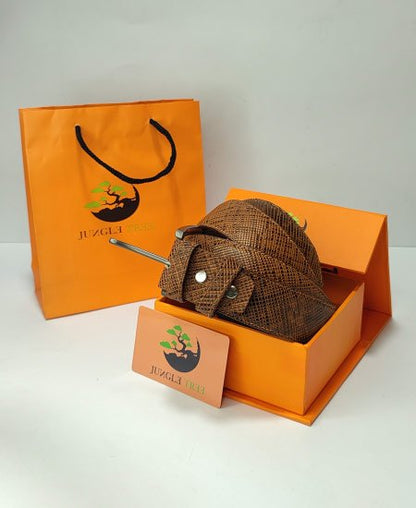 Jungle Tree Brown Cobra Leather Belts 009