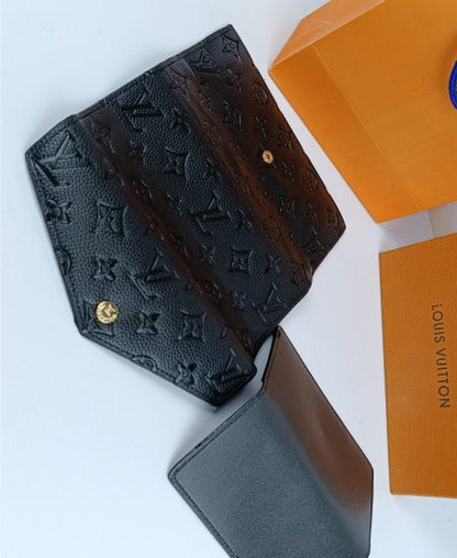 LV Black Ladies Wallet 2PC